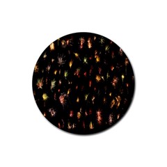 Fireworks- Rubber Round Coaster (4 Pack) by nate14shop