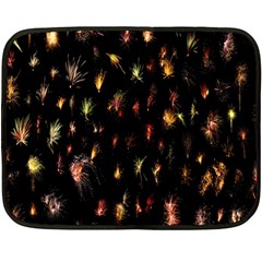 Fireworks- Double Sided Fleece Blanket (mini)  by nate14shop