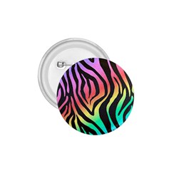 Rainbow Zebra Stripes 1.75  Buttons