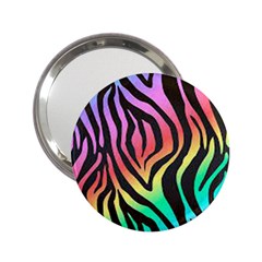 Rainbow Zebra Stripes 2.25  Handbag Mirrors