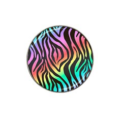 Rainbow Zebra Stripes Hat Clip Ball Marker (10 pack)