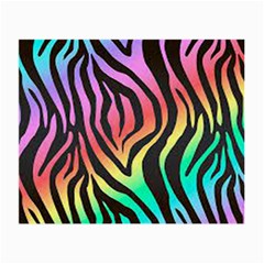 Rainbow Zebra Stripes Small Glasses Cloth (2 Sides)