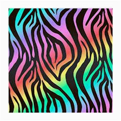 Rainbow Zebra Stripes Medium Glasses Cloth