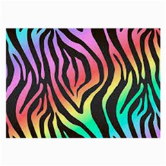 Rainbow Zebra Stripes Large Glasses Cloth