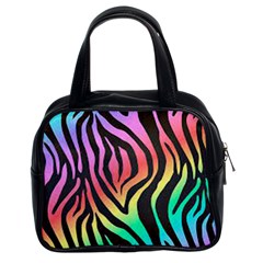 Rainbow Zebra Stripes Classic Handbag (Two Sides)