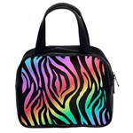 Rainbow Zebra Stripes Classic Handbag (Two Sides) Front