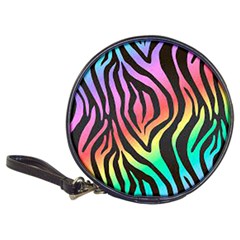 Rainbow Zebra Stripes Classic 20-CD Wallets