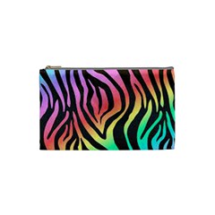 Rainbow Zebra Stripes Cosmetic Bag (Small)