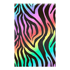 Rainbow Zebra Stripes Shower Curtain 48  X 72  (small)  by nate14shop