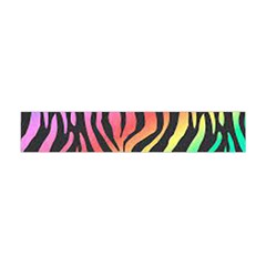 Rainbow Zebra Stripes Flano Scarf (Mini)