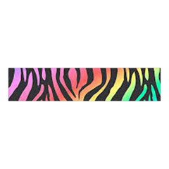 Rainbow Zebra Stripes Velvet Scrunchie by nate14shop