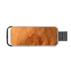 Annual Rings Tree Wood Portable Usb Flash (one Side) by artworkshop