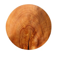 Annual Rings Tree Wood Mini Round Pill Box by artworkshop