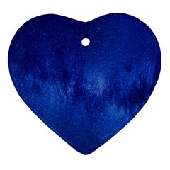 Milky Way Stars Night Sky Heart Ornament (two Sides) by artworkshop