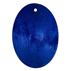 Milky Way Stars Night Sky Oval Ornament (two Sides)