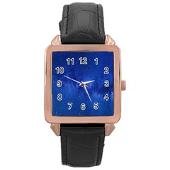 Milky Way Stars Night Sky Rose Gold Leather Watch  by artworkshop