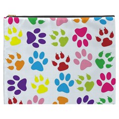 Paw Print Cosmetic Bag (xxxl) by artworkshop