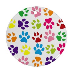 Paw Print Ornament (round) by artworkshop