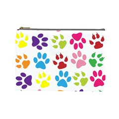 Paw Print Cosmetic Bag (large) by artworkshop