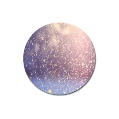 Snowfall Winter Magnet 3  (round) by artworkshop