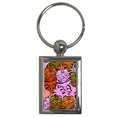 Tileable Seamless Cat Kitty Key Chain (Rectangle)