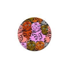 Tileable Seamless Cat Kitty Golf Ball Marker (10 pack)