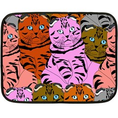 Tileable Seamless Cat Kitty Fleece Blanket (Mini)