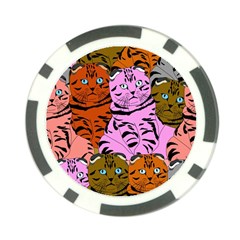 Tileable Seamless Cat Kitty Poker Chip Card Guard (10 pack)