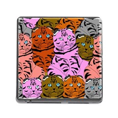 Tileable Seamless Cat Kitty Memory Card Reader (Square 5 Slot)