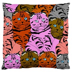 Tileable Seamless Cat Kitty Standard Flano Cushion Case (Two Sides)