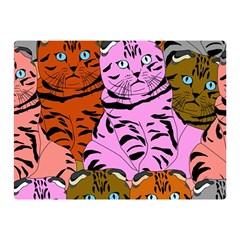 Tileable Seamless Cat Kitty Double Sided Flano Blanket (Mini) 