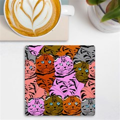 Tileable Seamless Cat Kitty UV Print Square Tile Coaster 