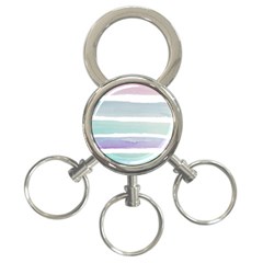 Watercolor 3-Ring Key Chain