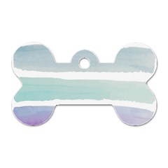 Watercolor Dog Tag Bone (One Side)