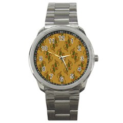 Flowers-001 Sport Metal Watch by nate14shop