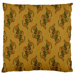 Flowers-001 Large Flano Cushion Case (One Side)