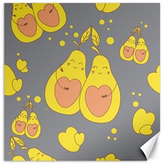 Avocado-yellow Canvas 12  X 12  by nate14shop