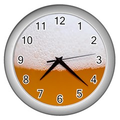 Beer-001 Wall Clock (silver) by nate14shop