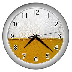 Beer-002 Wall Clock (silver) by nate14shop