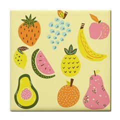 Graphic-fruit Face Towel