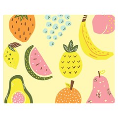 Graphic-fruit Double Sided Flano Blanket (medium)  by nate14shop