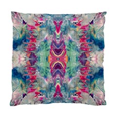 Painted Flames Symmetry Iv Standard Cushion Case (two Sides) by kaleidomarblingart