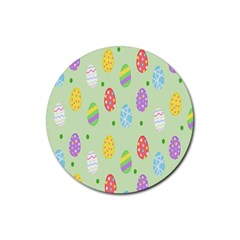 Eggs Rubber Coaster (round) by nate14shop