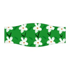 Flowers-green-white Stretchable Headband by nate14shop