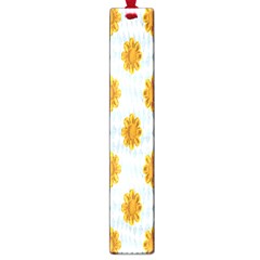 Flowers-gold-blue Large Book Marks by nate14shop