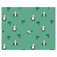Pandas Double Sided Flano Blanket (medium)  by nate14shop