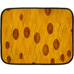 Mustard Double Sided Fleece Blanket (mini)  by nate14shop