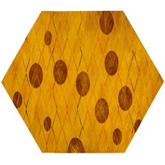 Mustard Wooden Puzzle Hexagon by nate14shop