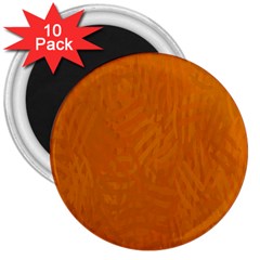 Orange 3  Magnets (10 Pack)  by nate14shop