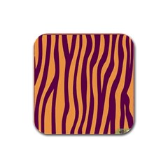 Images Ffiio,tiger Rubber Square Coaster (4 Pack)